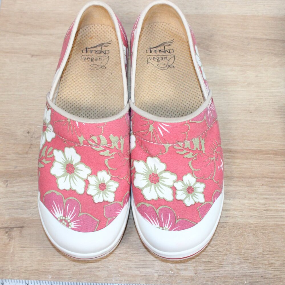 Dansko Pink Floral Slip-On Clogs - Picture 5 of 9